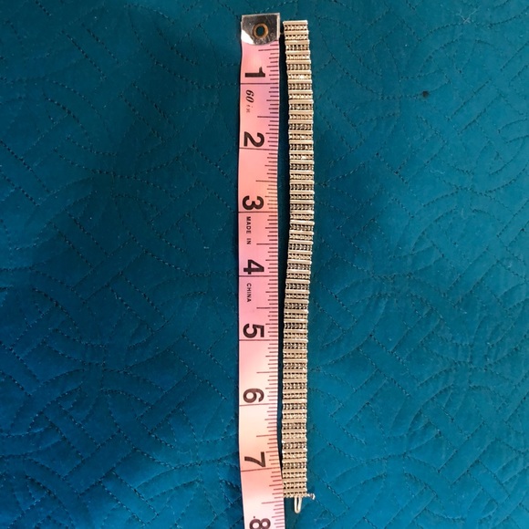 Vintage silver and diamond bracelet - Picture 3 of 6